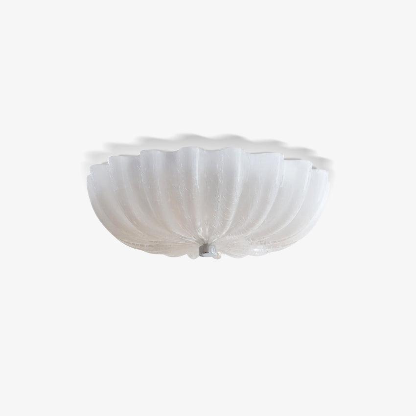 Urelis plafondlamp Murano-glas geblazen schelpvorm