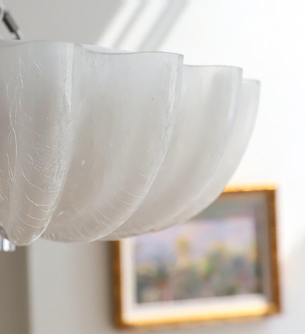 Urelis plafondlamp Murano-glas geblazen schelpvorm
