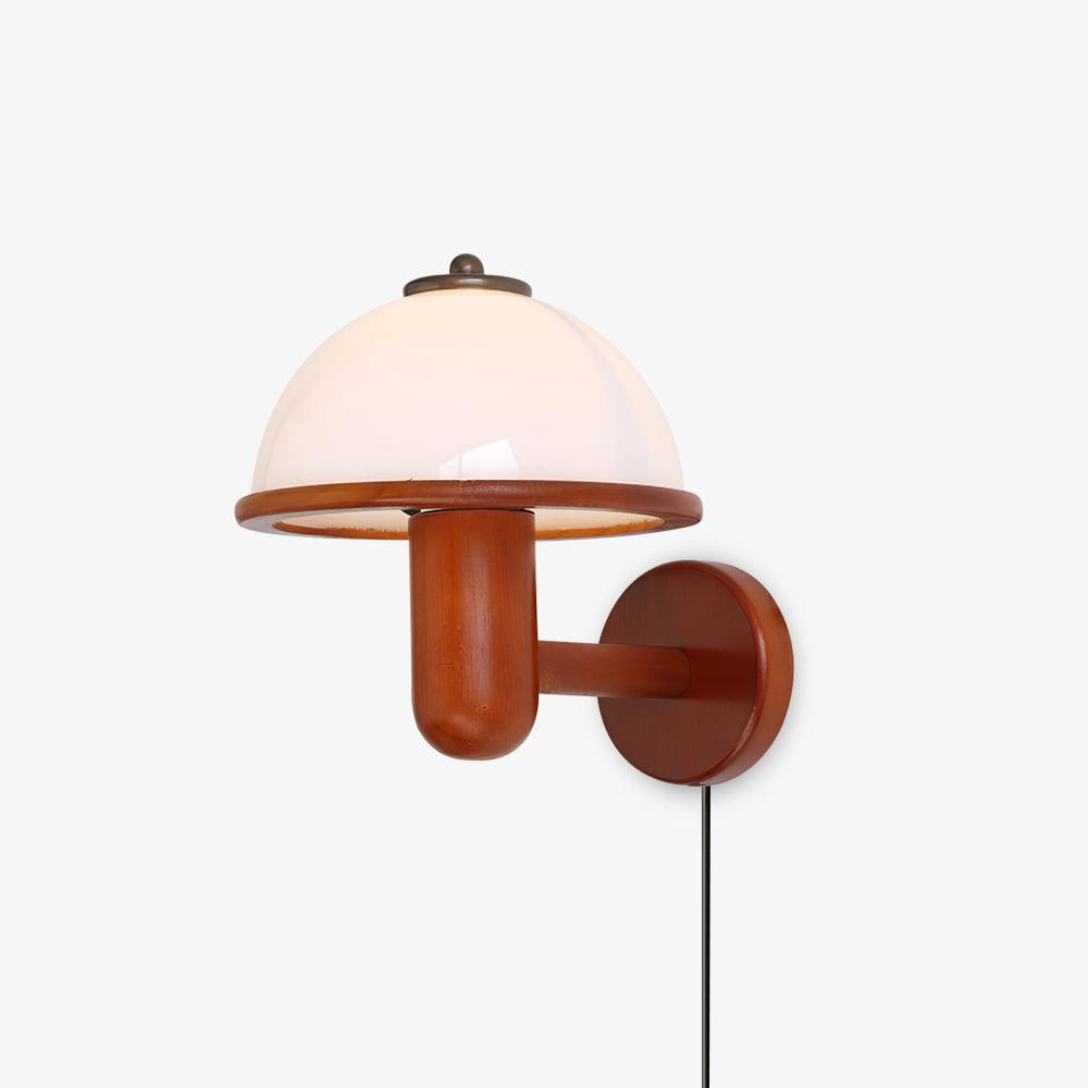 Elvarira wandlamp Mushroom hout