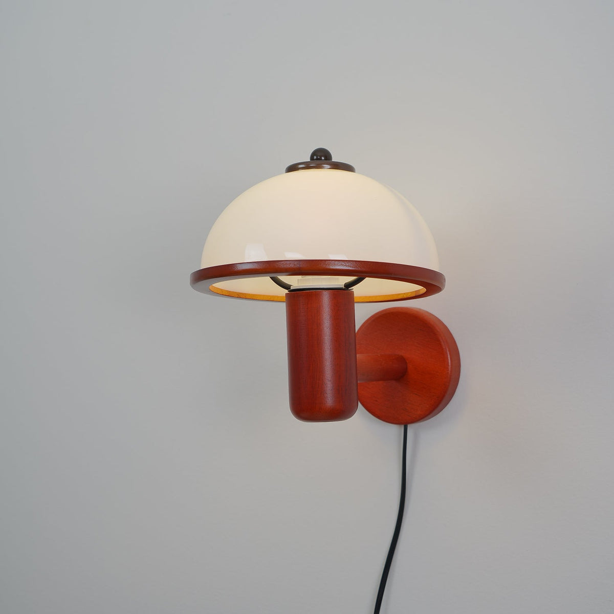 Rinerise Wandlamp Paddenstoelvorm Hout Eikenhout