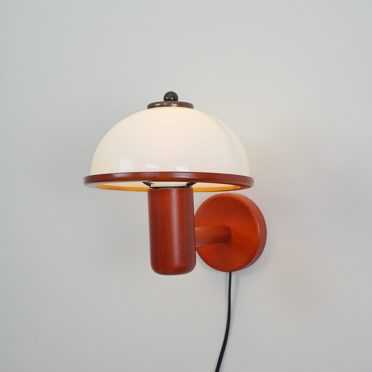 Rinerise Wandlamp Paddenstoelvorm Hout Eikenhout