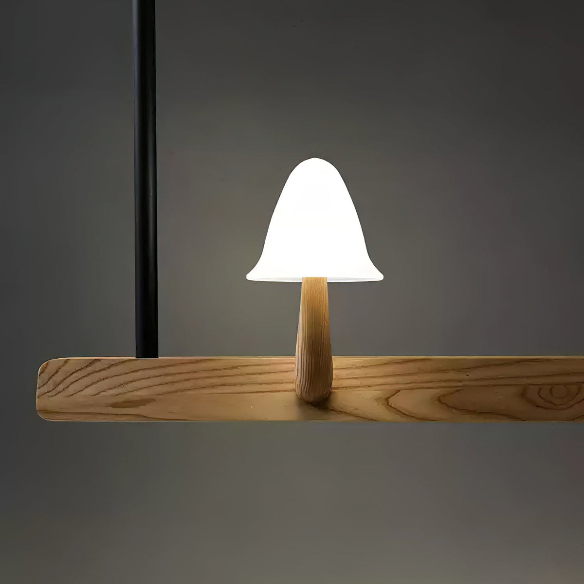 Aldalira Kroonluchter Paddenstoel Hout Minimalistisch Modern