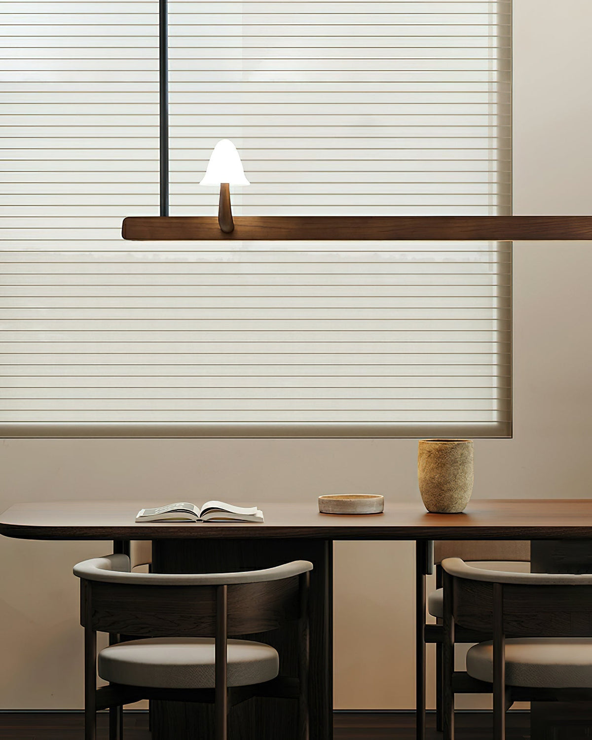 Aldalira Kroonluchter Paddenstoel Hout Minimalistisch Modern