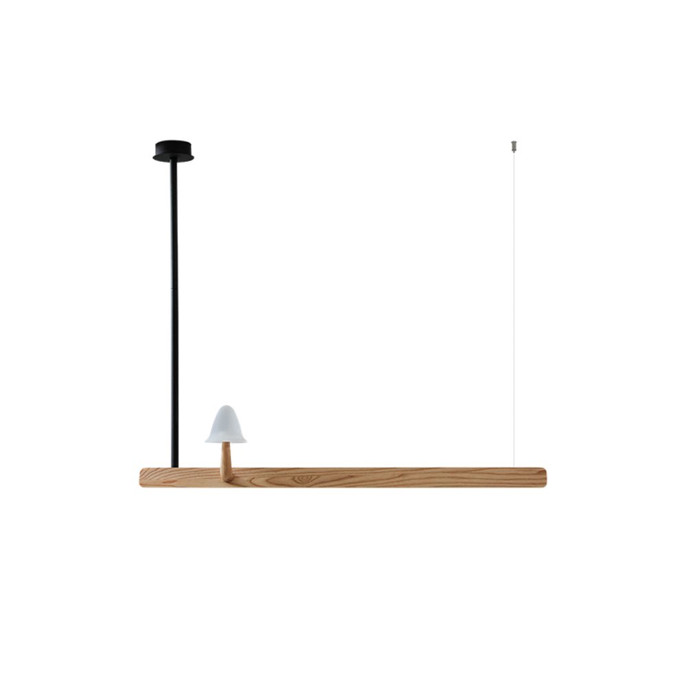 Aldalira Kroonluchter Paddenstoel Hout Minimalistisch Modern