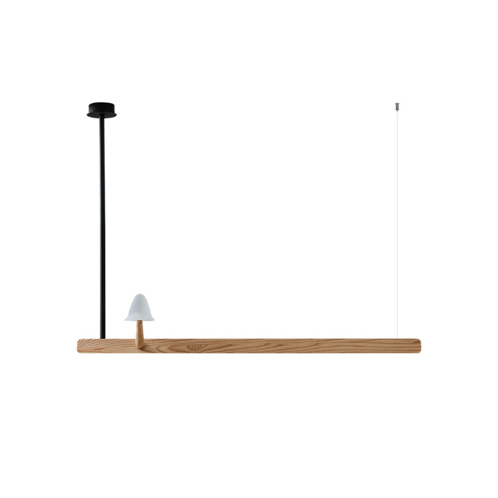 Aldalira Kroonluchter Paddenstoel Hout Minimalistisch Modern