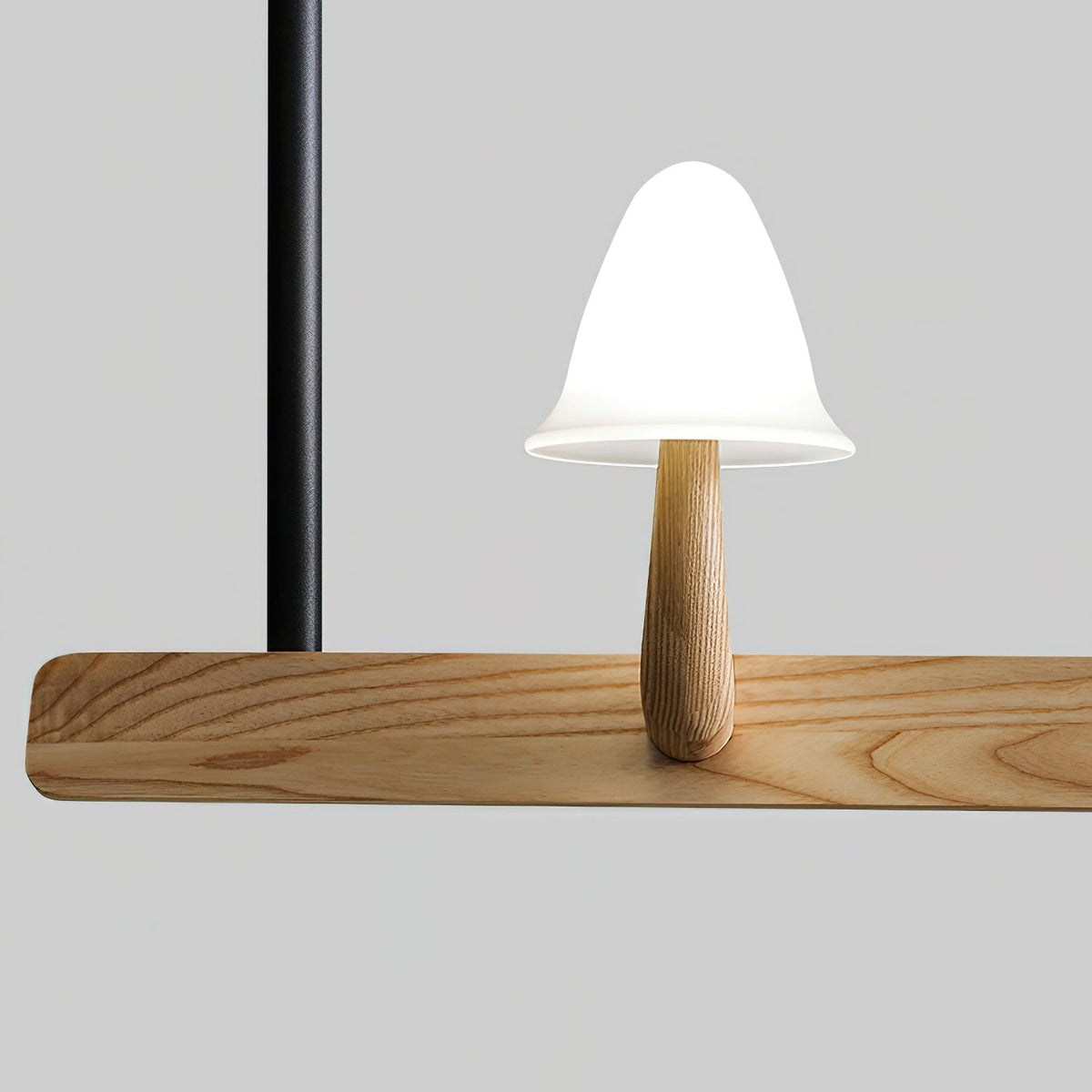 Aldalira Kroonluchter Paddenstoel Hout Minimalistisch Modern
