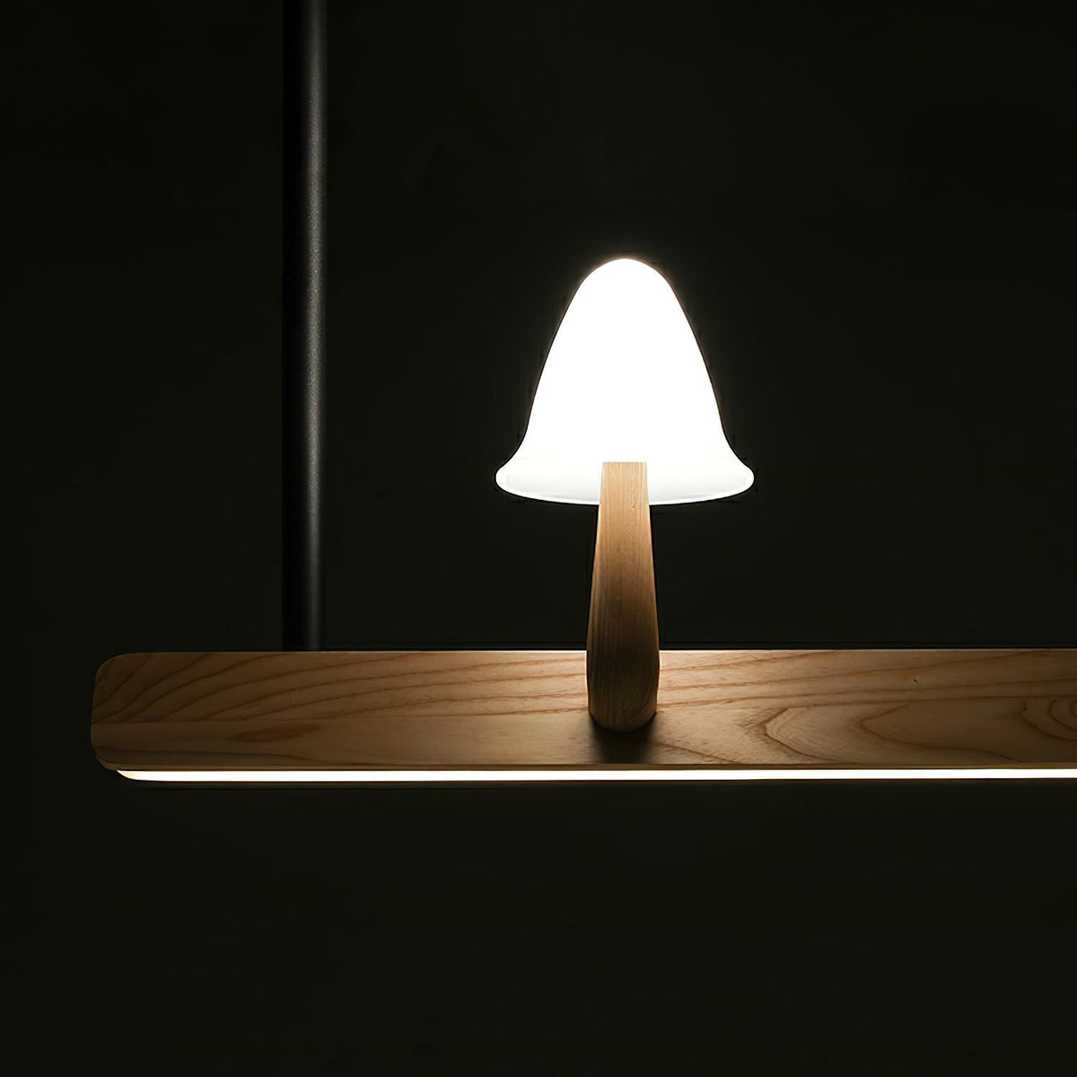 Aldalira Kroonluchter Paddenstoel Hout Minimalistisch Modern