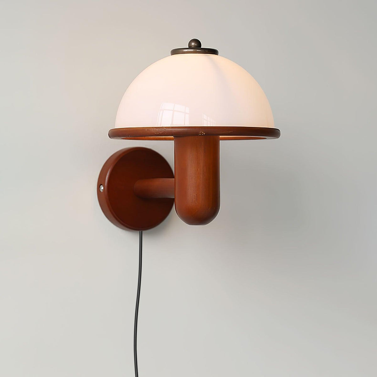 Elvarira wandlamp Mushroom hout