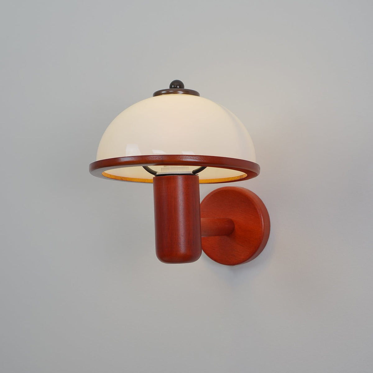 Rinerise Wandlamp Paddenstoelvorm Hout Eikenhout