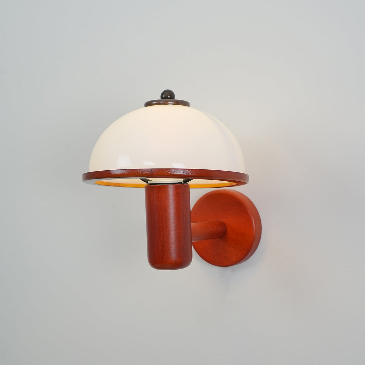 Rinerise Wandlamp Paddenstoelvorm Hout Eikenhout