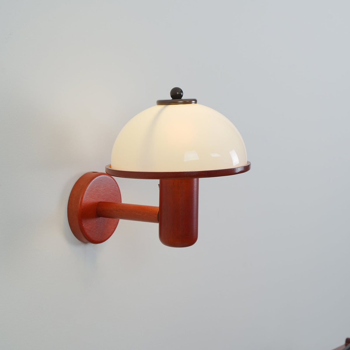Rinerise Wandlamp Paddenstoelvorm Hout Eikenhout