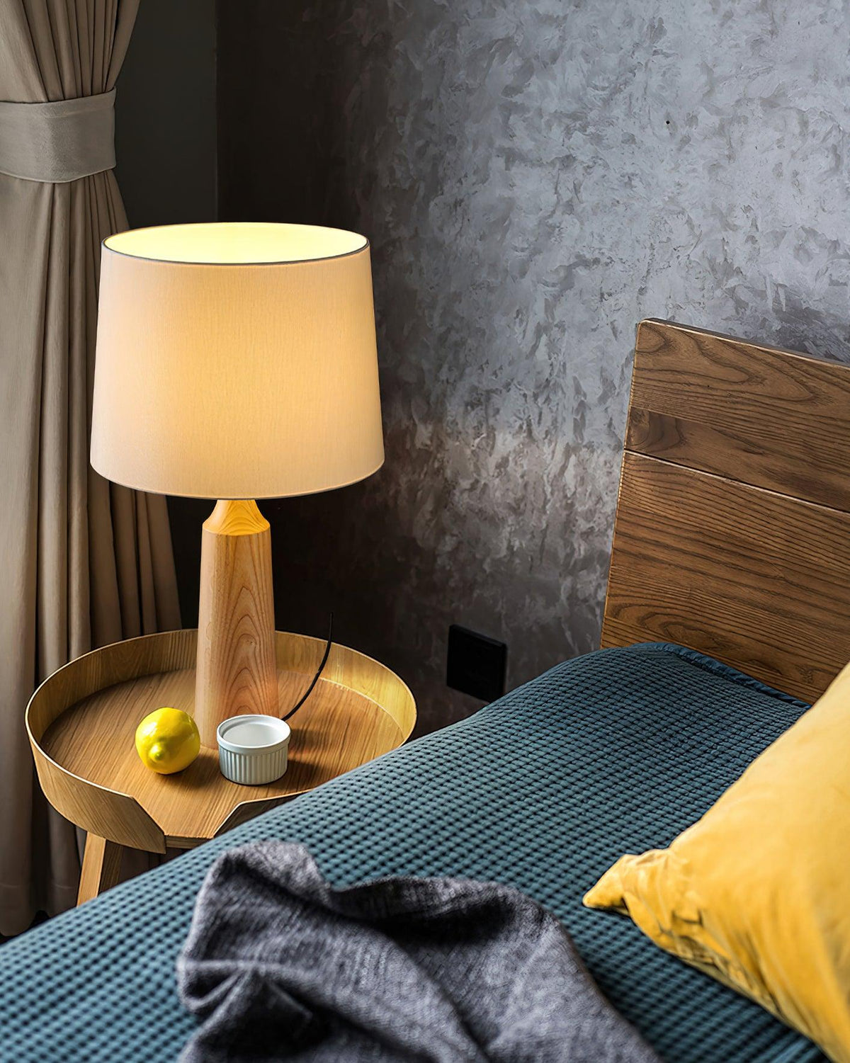 Harry moderne tafellamp van hout