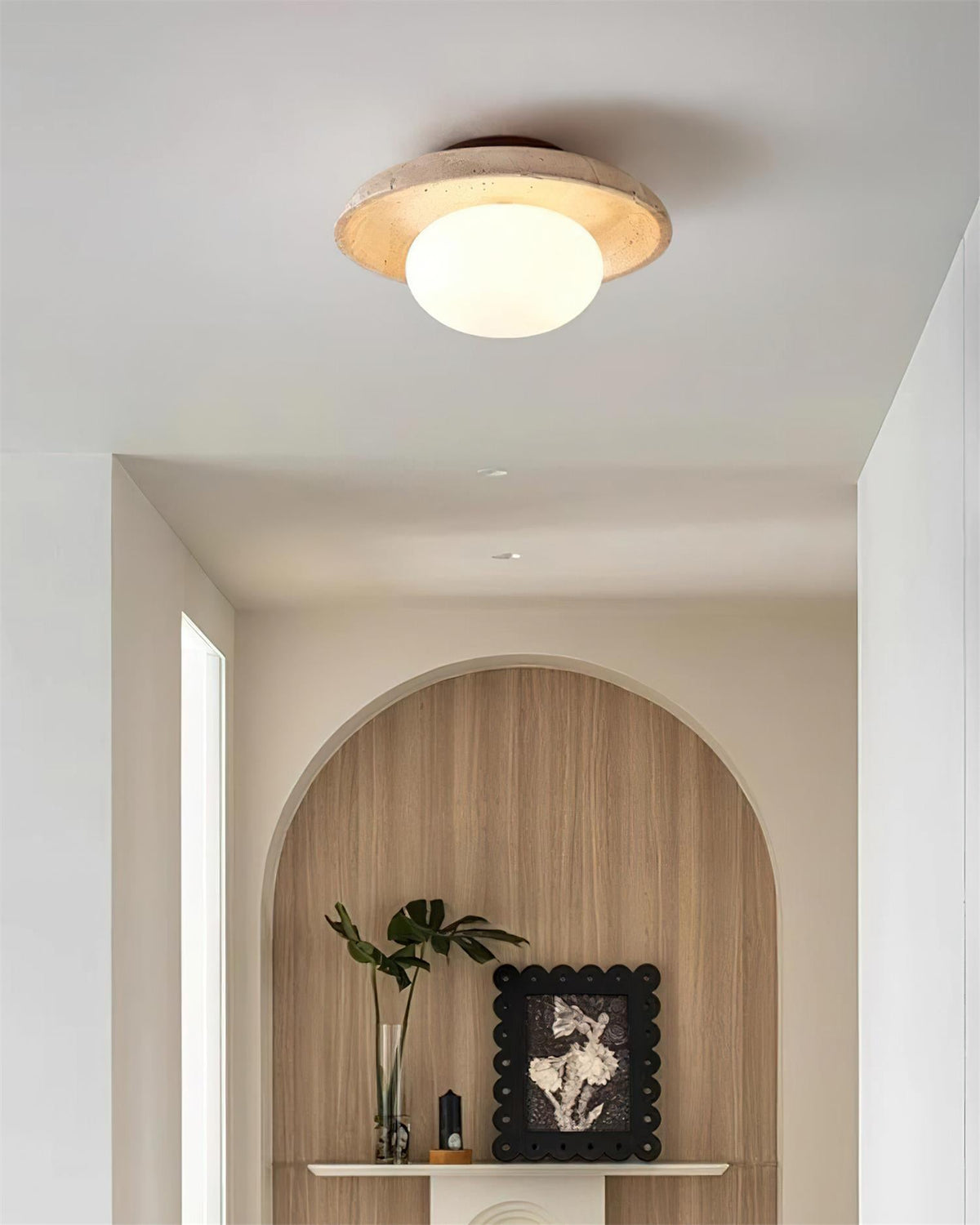 Mexo travertin plafondlamp