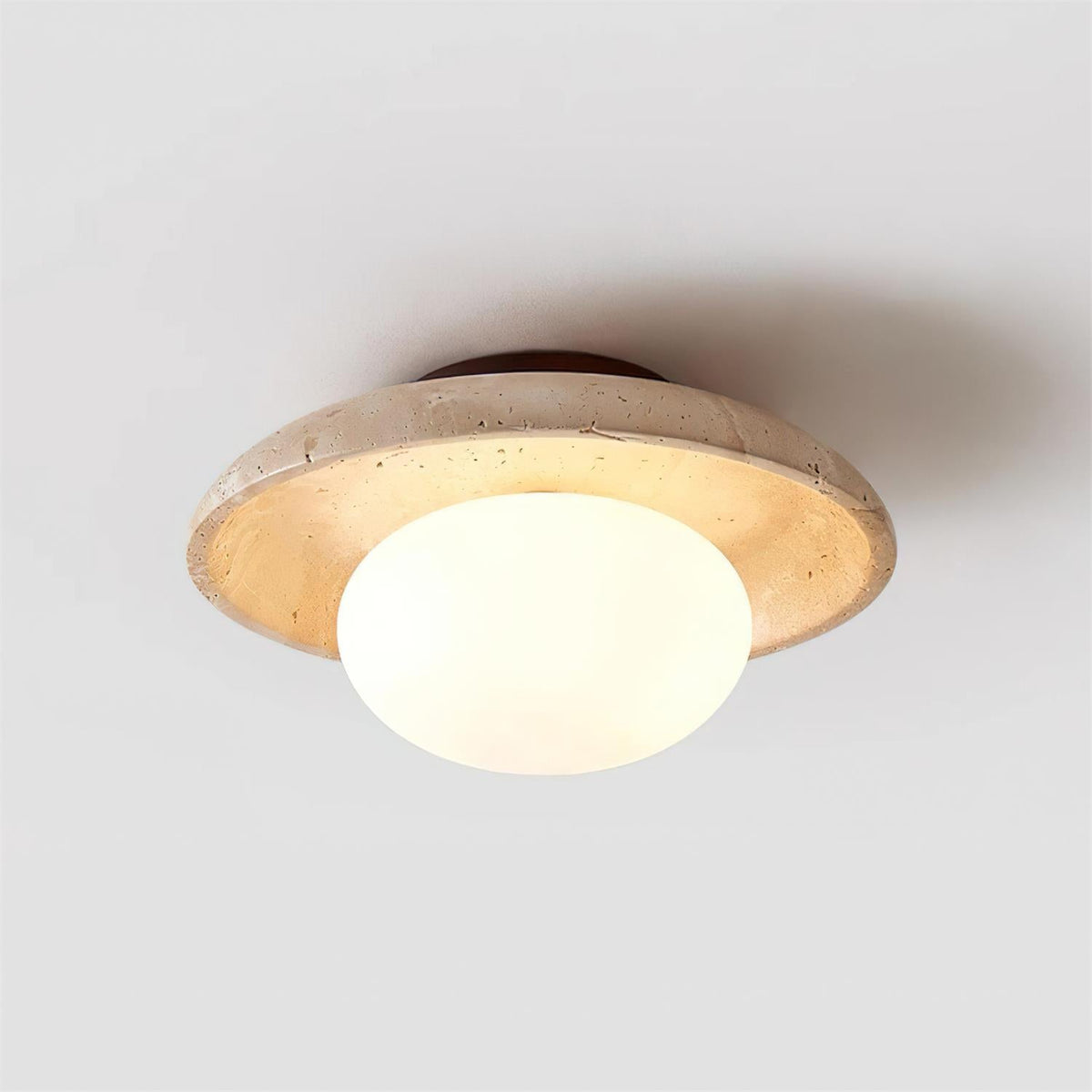 Mexo travertin plafondlamp