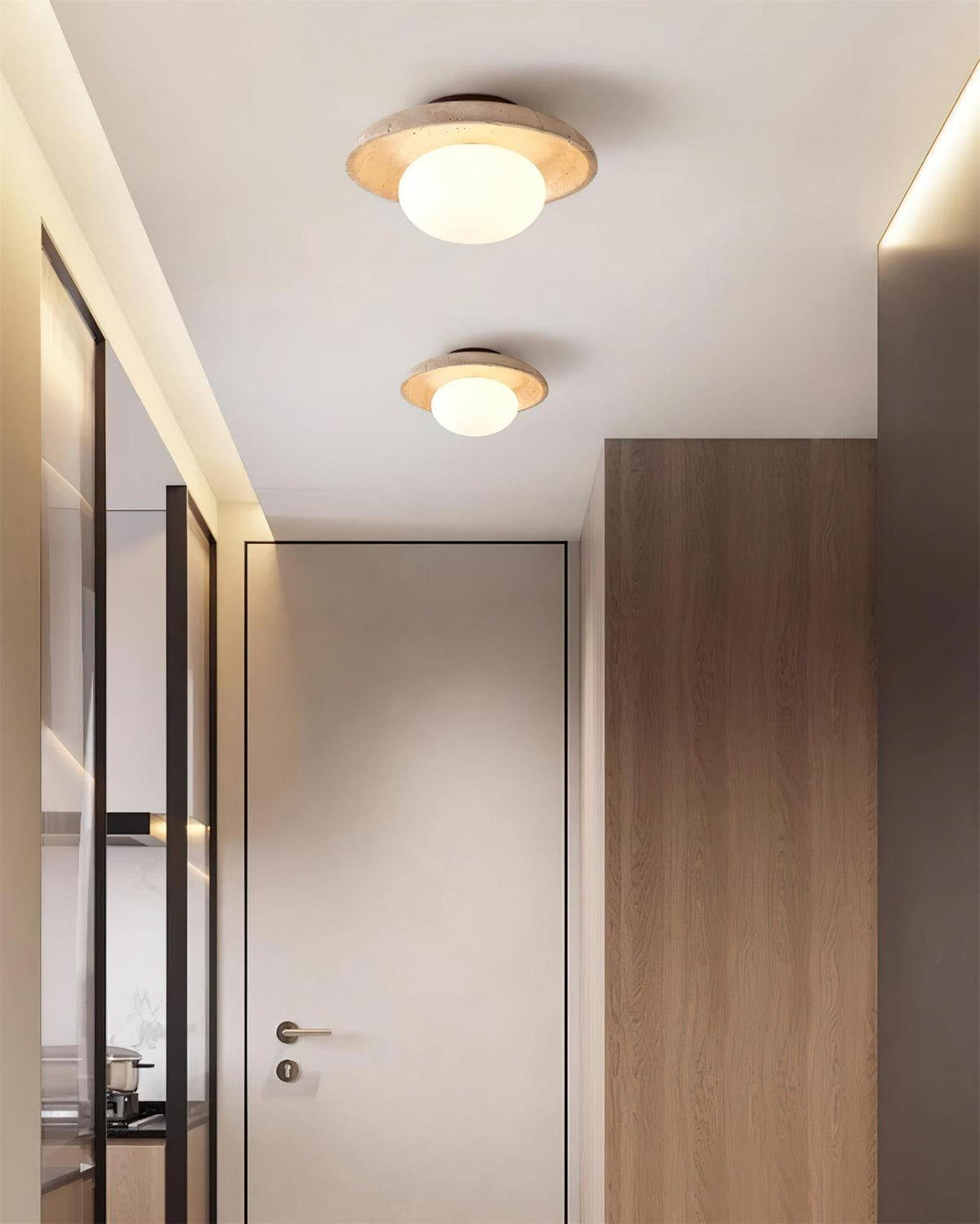 Mexo travertin plafondlamp