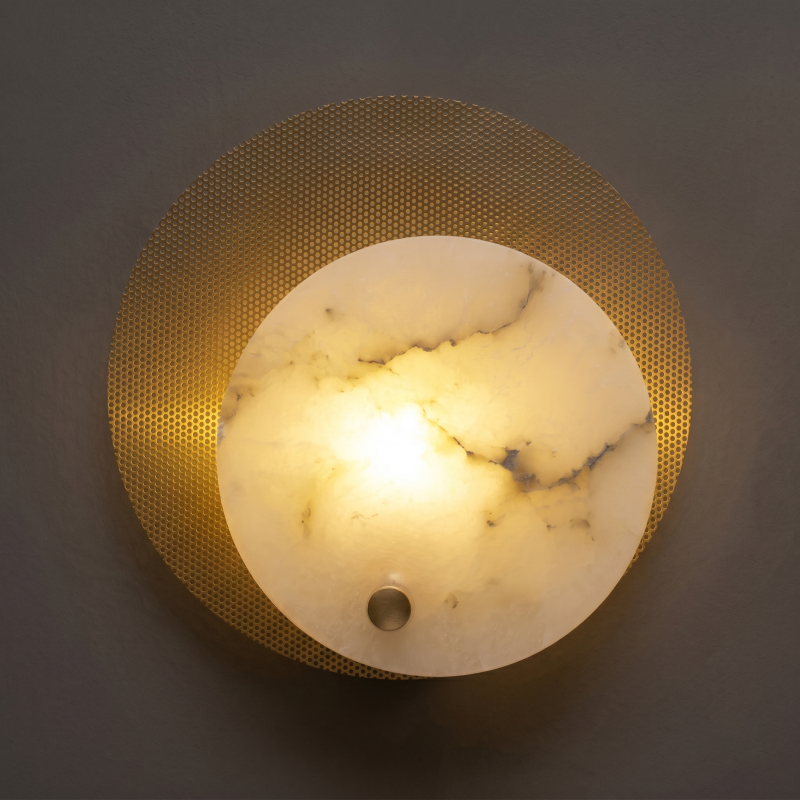 Alboette wandlamp van Spaans albast