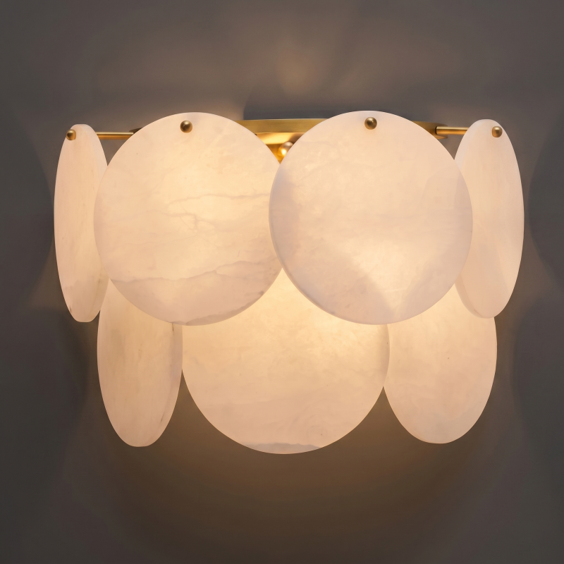 Alboette wandlamp van Spaans albast