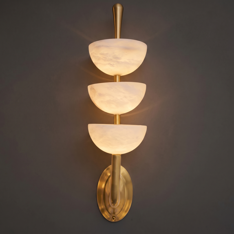 Alboette wandlamp van Spaans albast