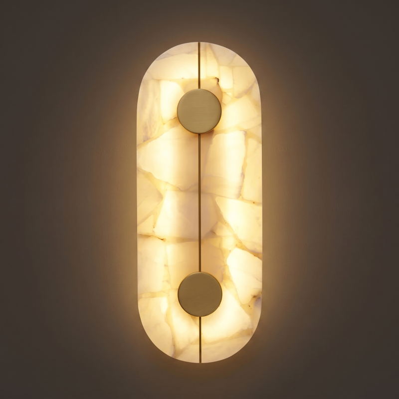 Alboette wandlamp van Spaans albast