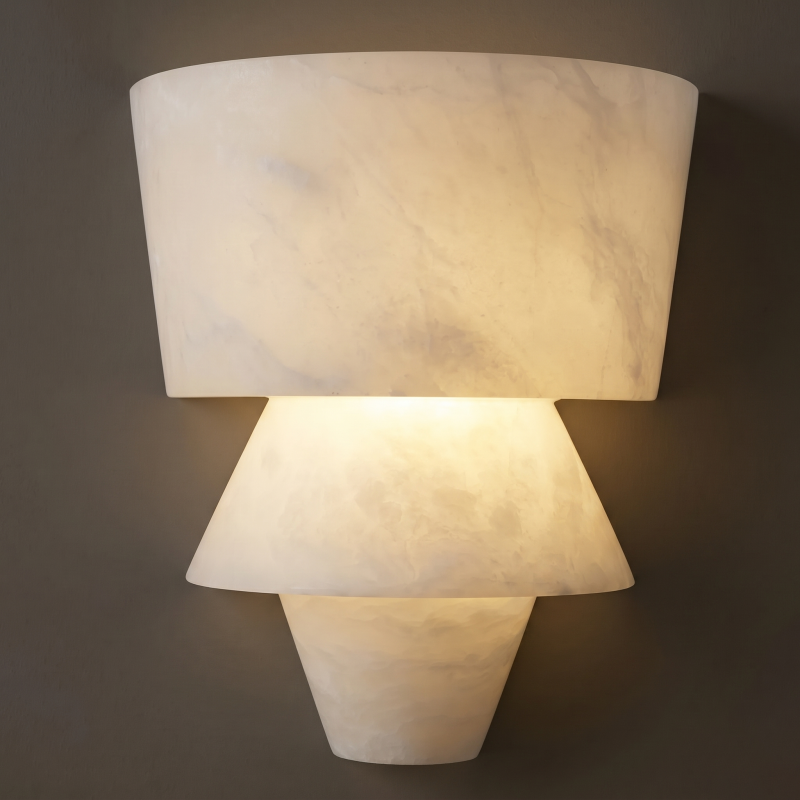 Alboette wandlamp van Spaans albast