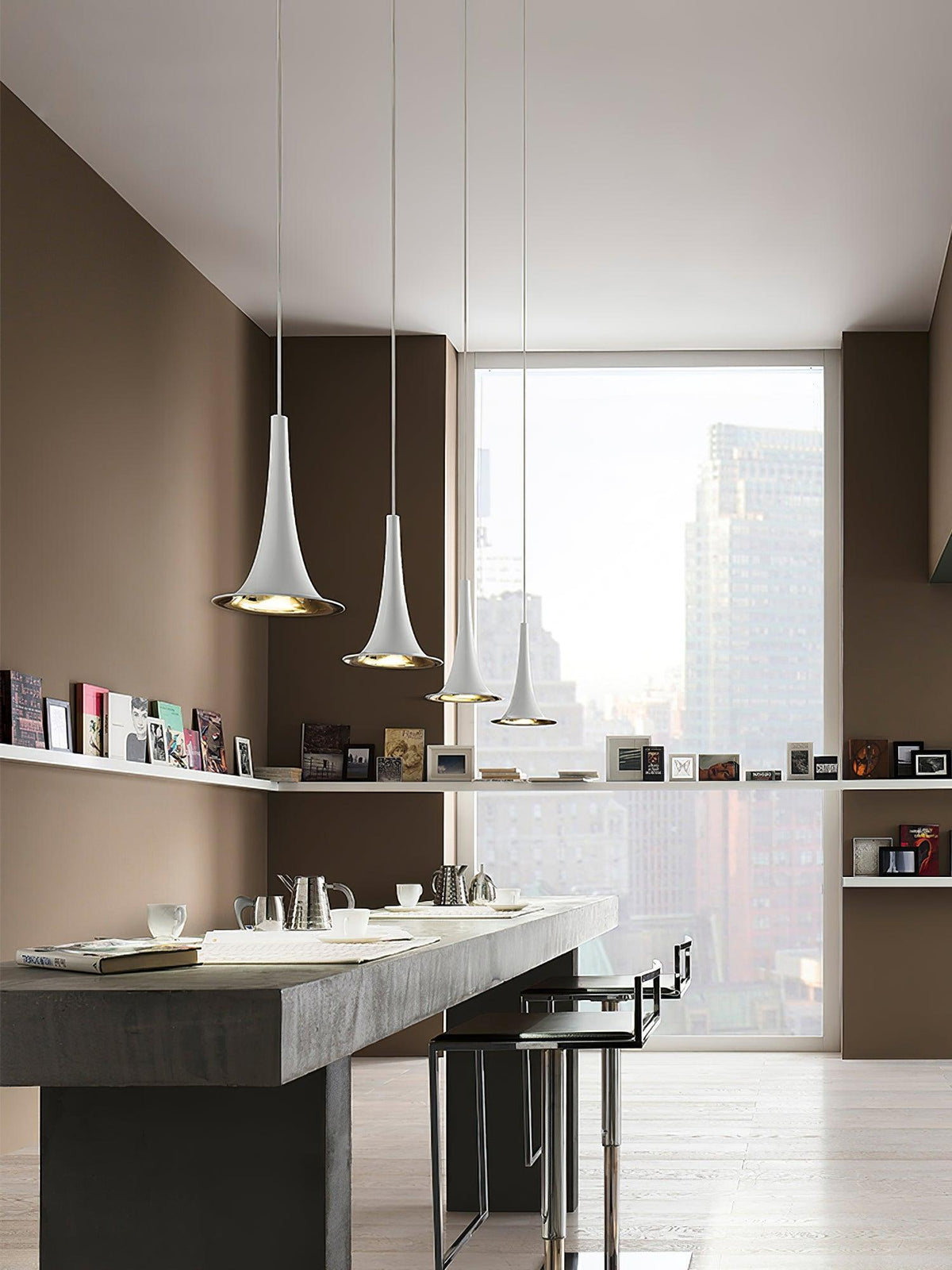 Rominex hanglamp acryl trompetvormig hedendaags