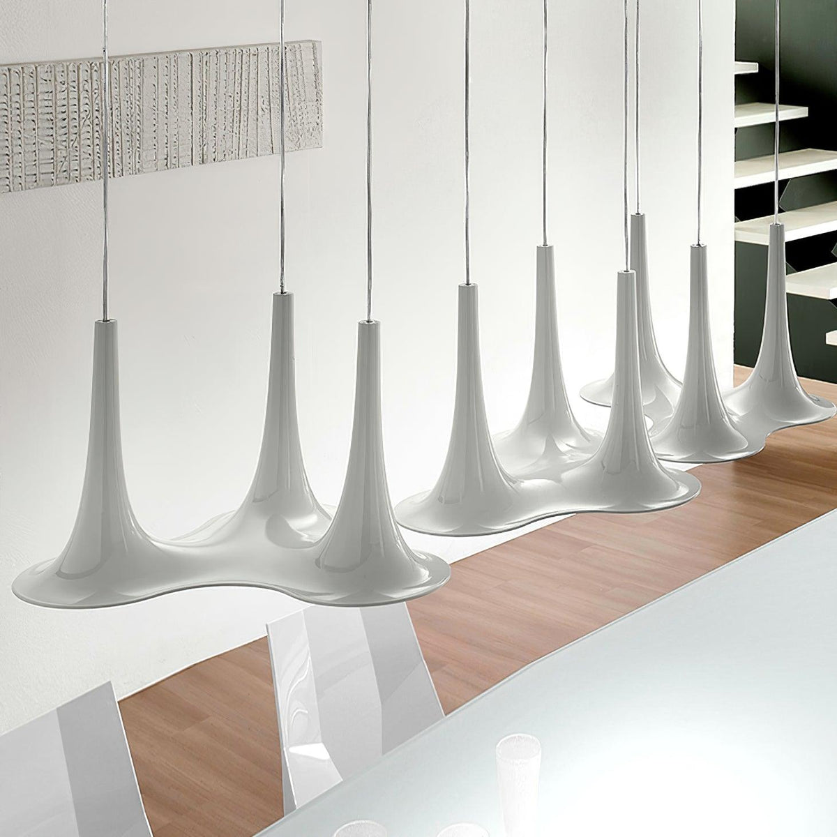 Rominex hanglamp acryl trompetvormig hedendaags