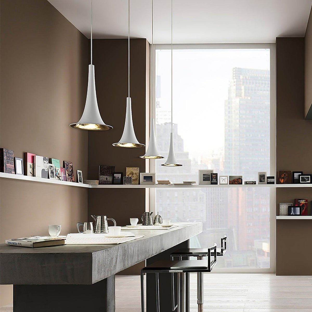 Rominex hanglamp acryl trompetvormig hedendaags