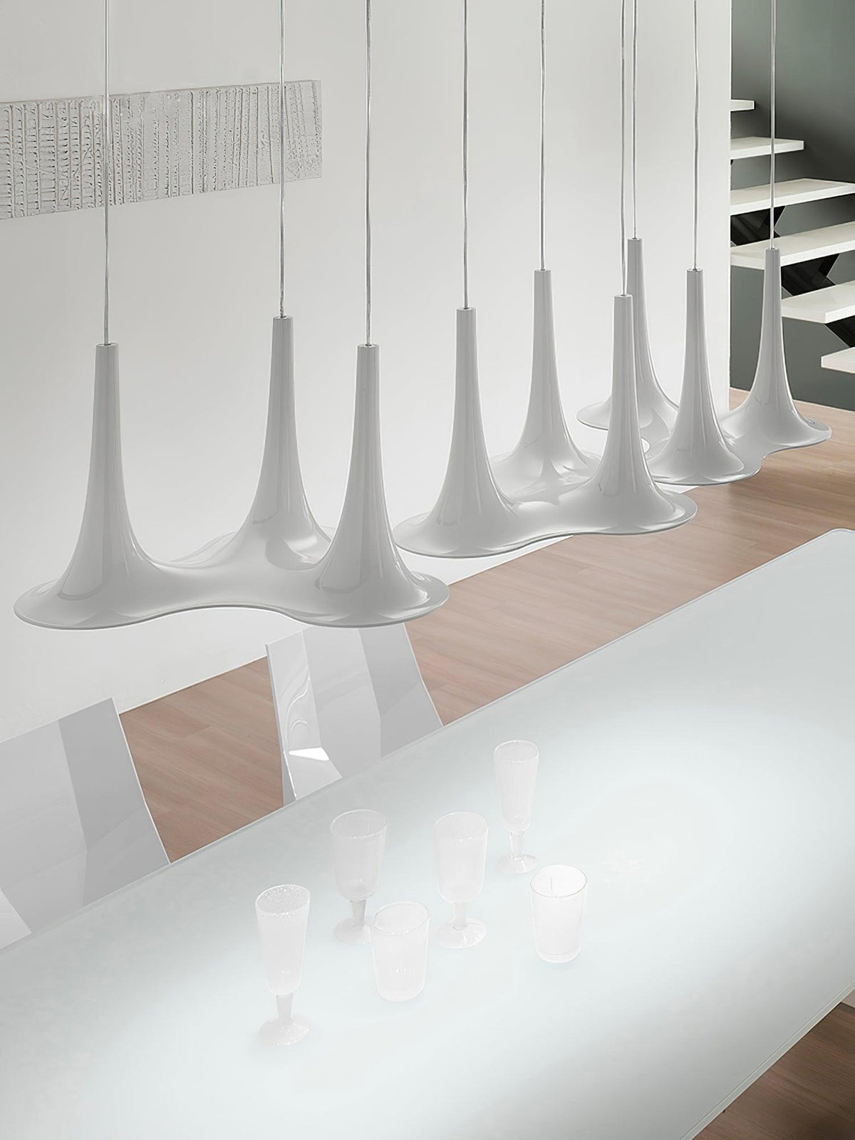 Rominex hanglamp acryl trompetvormig hedendaags