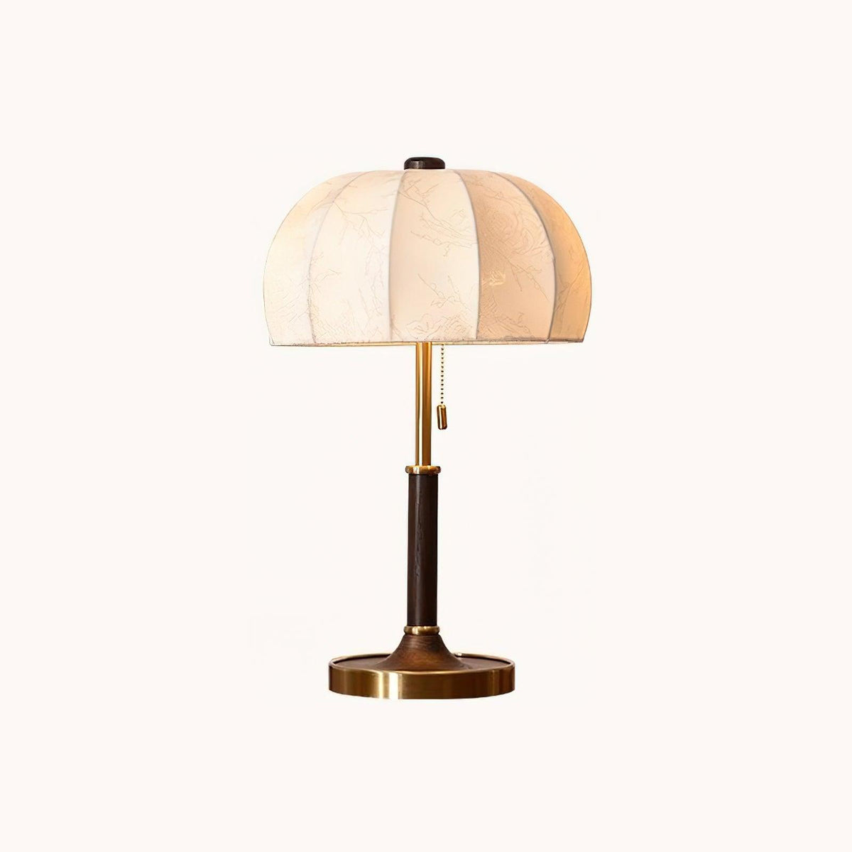 Nalemu Houten Stoffen Retro tafellamp