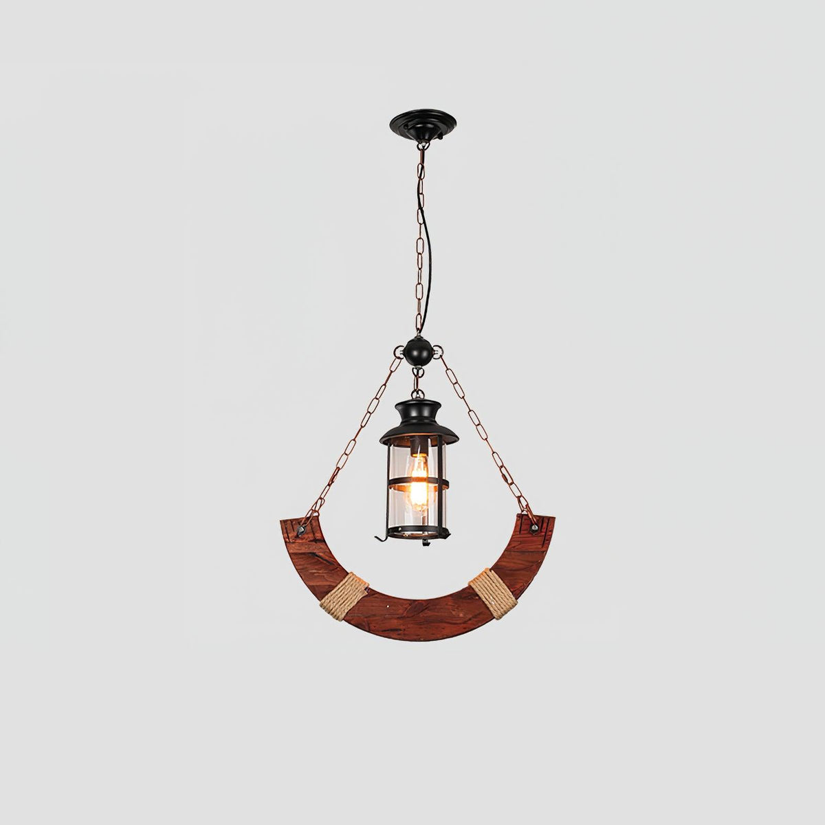 Aurzorir Vintage houten kroonluchter