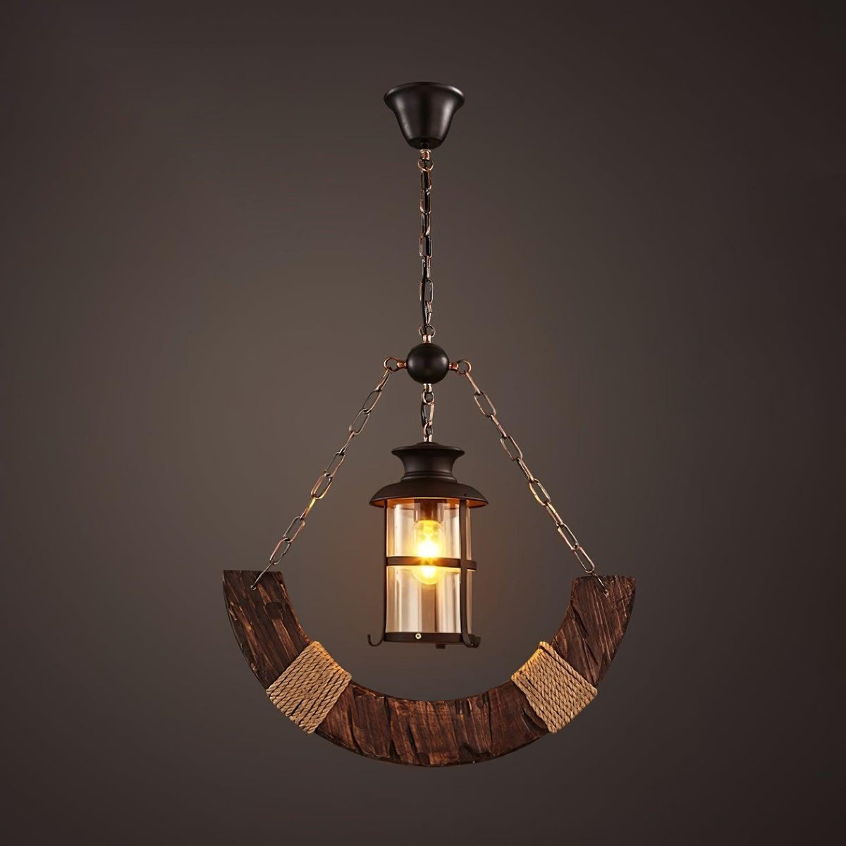 Aurzorir Vintage houten kroonluchter
