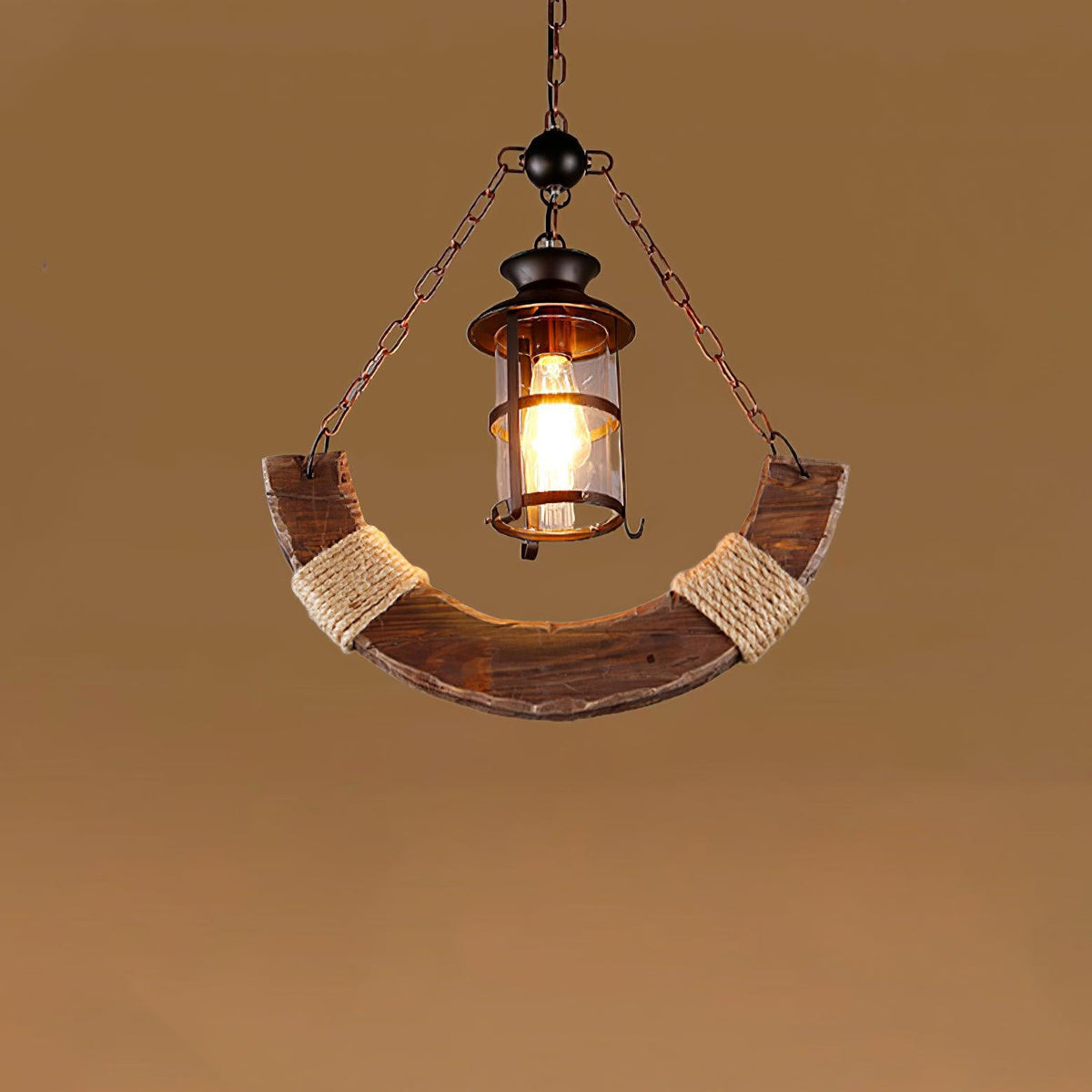 Aurzorir Vintage houten kroonluchter
