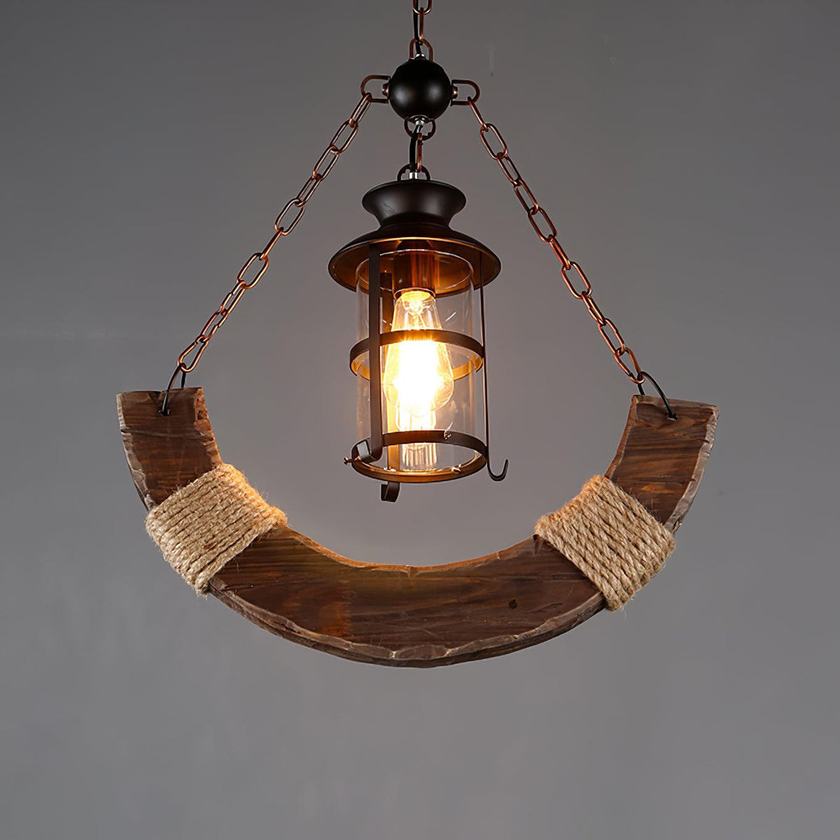 Aurzorir Vintage houten kroonluchter