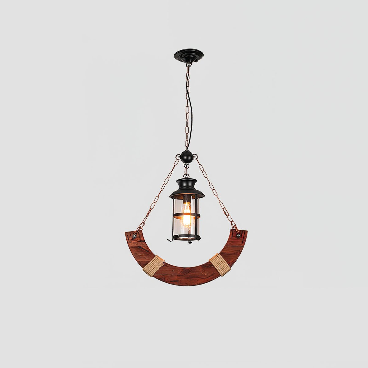 Aurzorir Vintage houten kroonluchter