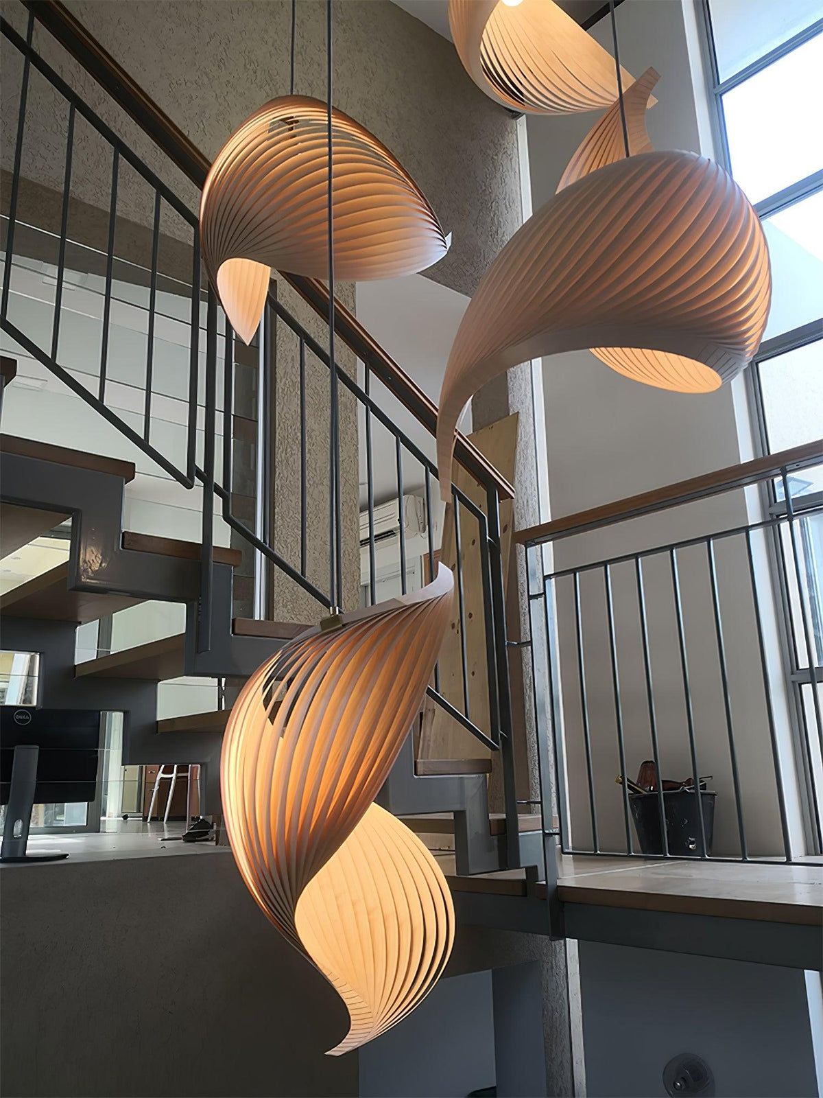 Loe Postmodern Luxe Houten hanglamp