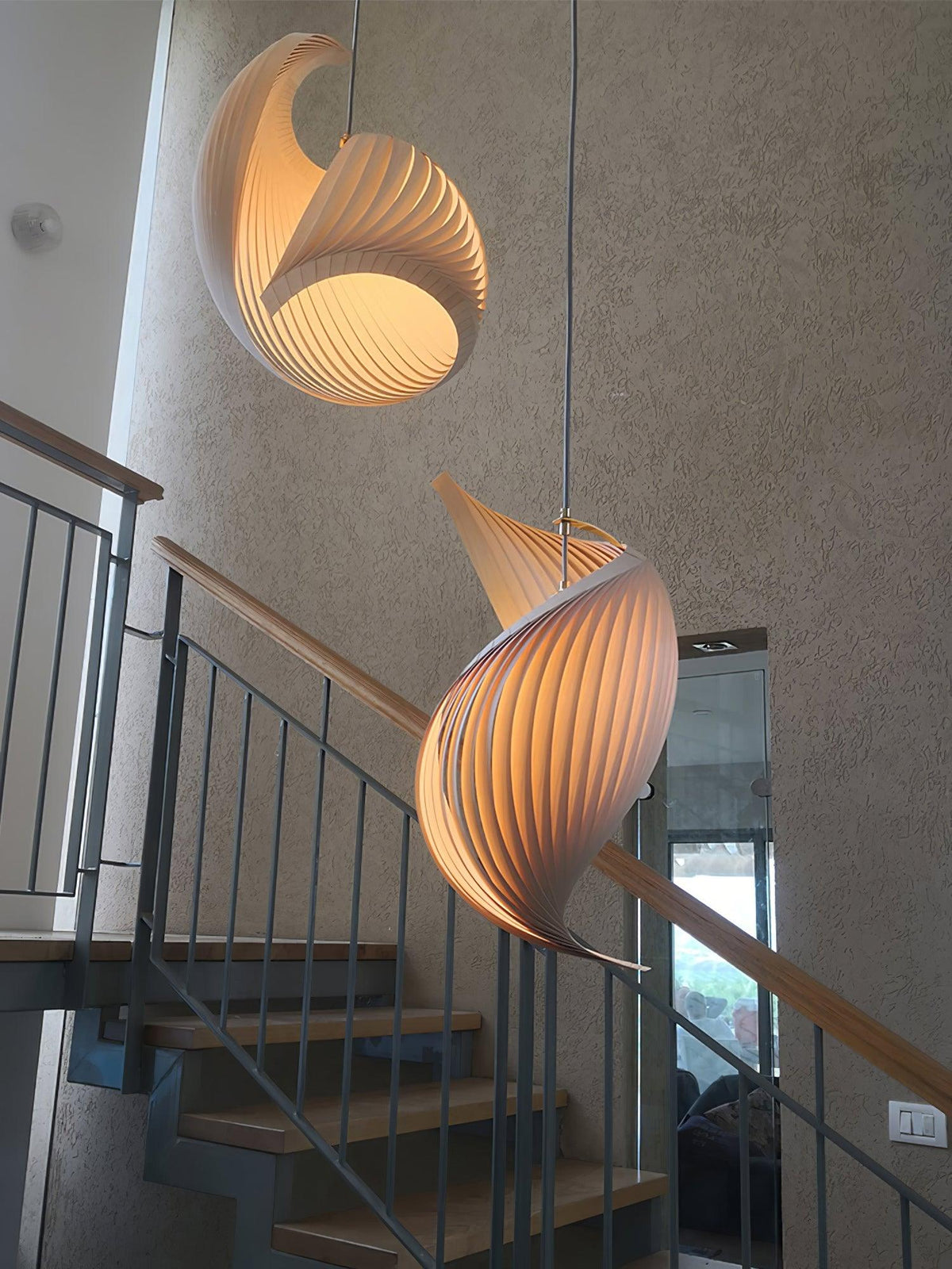 Loe Postmodern Luxe Houten hanglamp