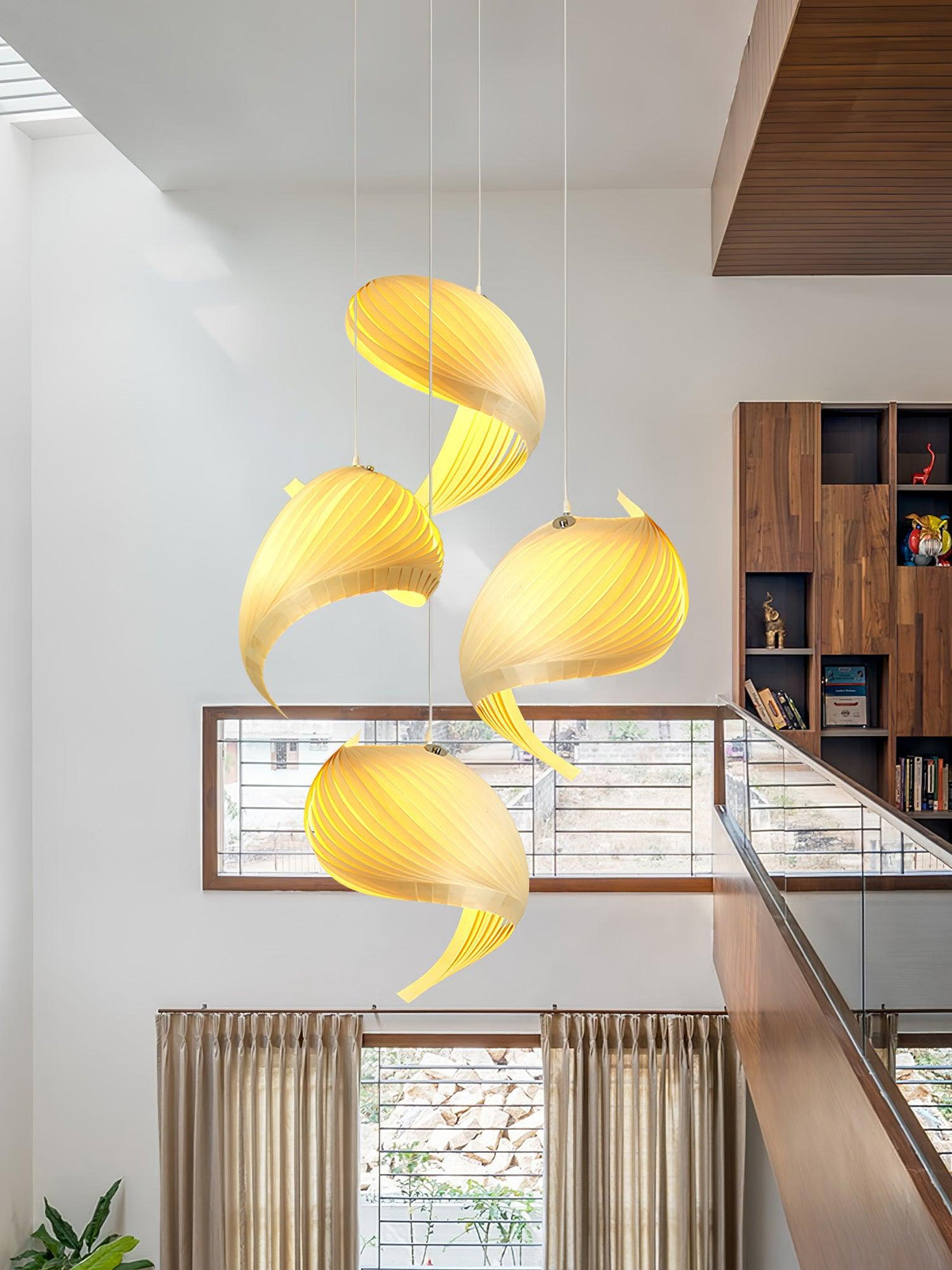 Loe Postmodern Luxe Houten hanglamp
