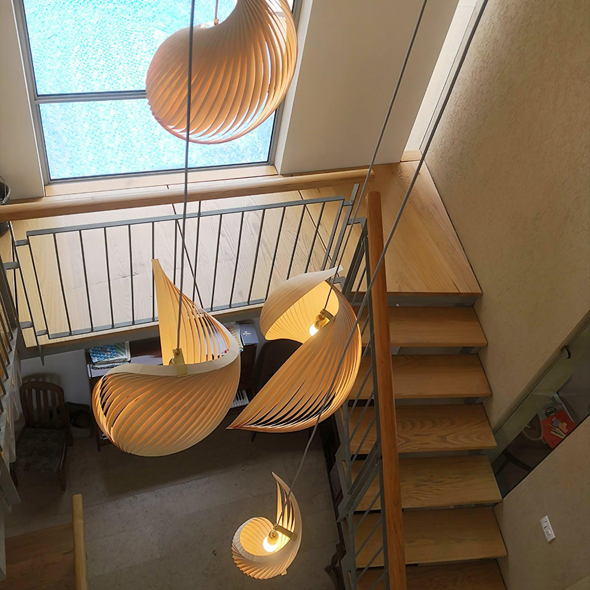 Loe Postmodern Luxe Houten hanglamp