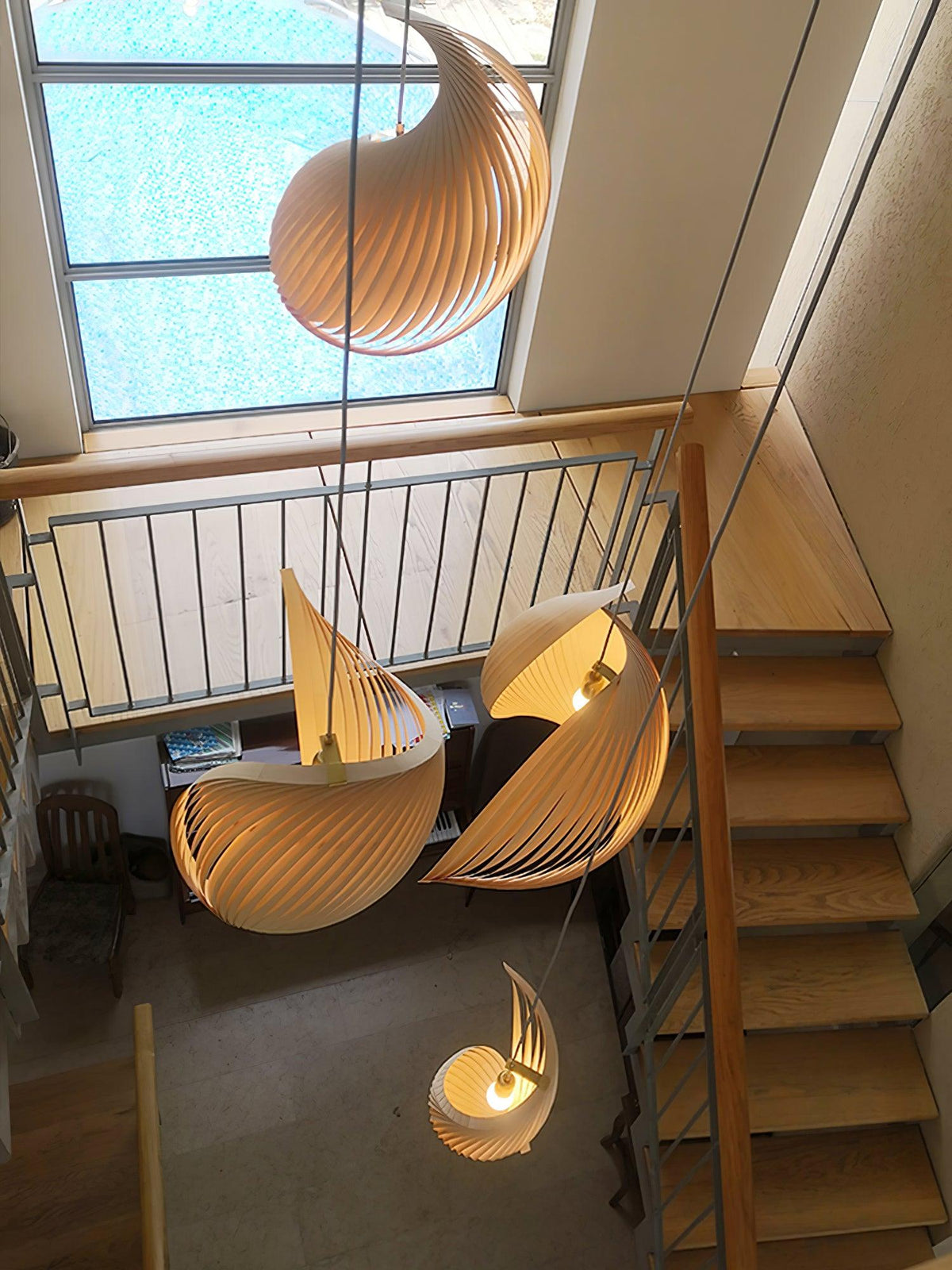 Loe Postmodern Luxe Houten hanglamp