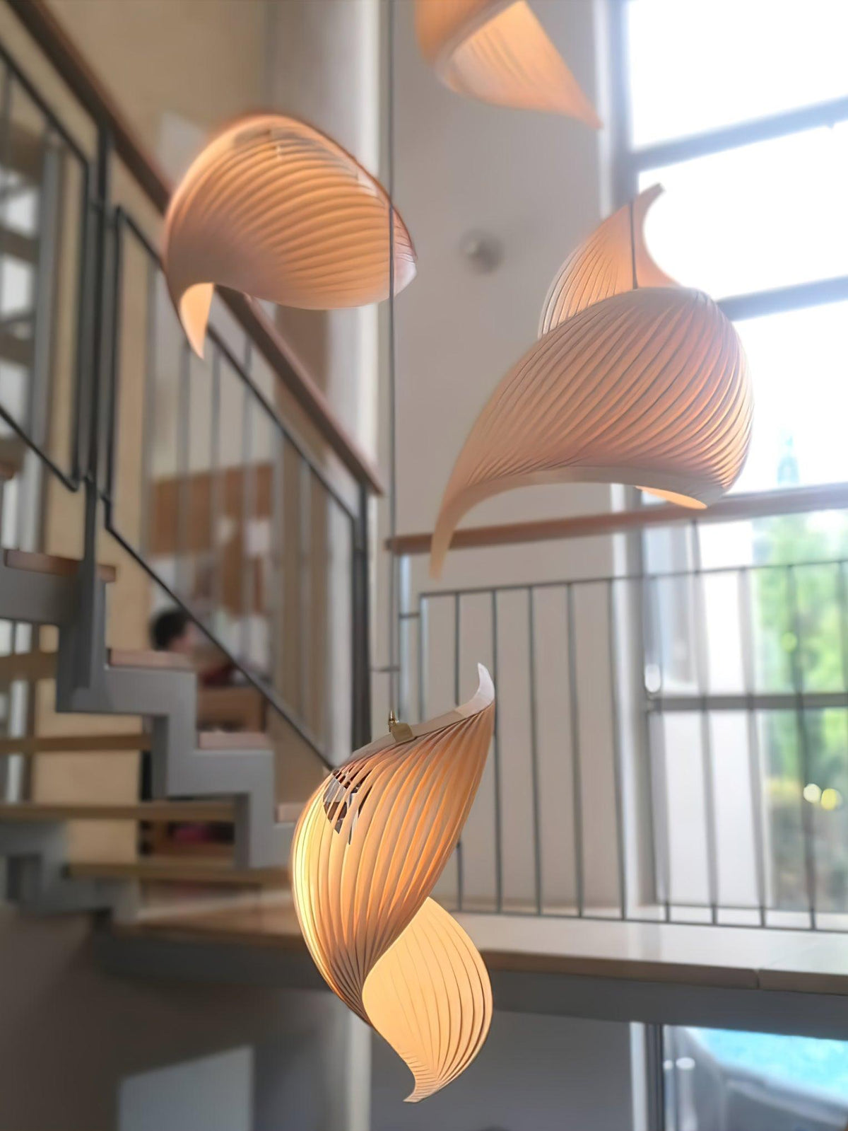 Loe Postmodern Luxe Houten hanglamp
