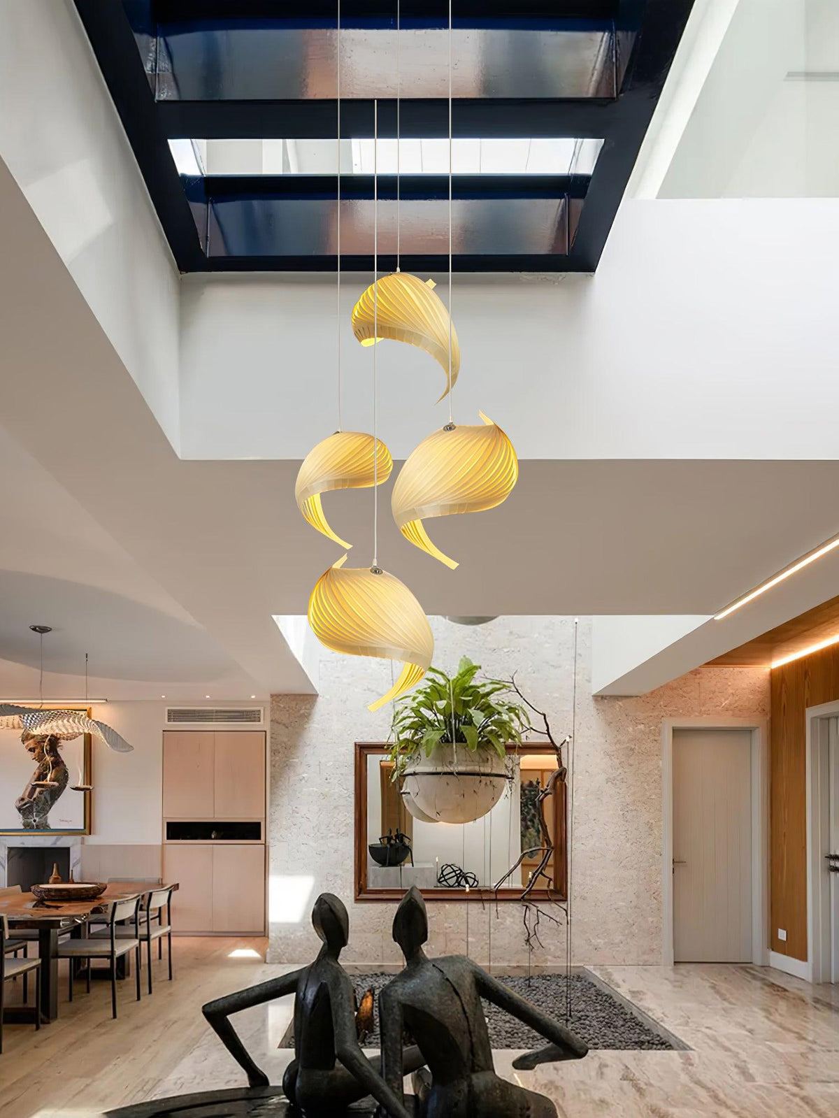 Loe Postmodern Luxe Houten hanglamp