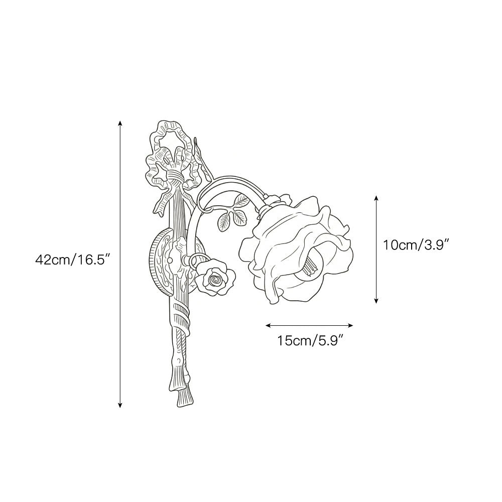 Elarose wandlamp