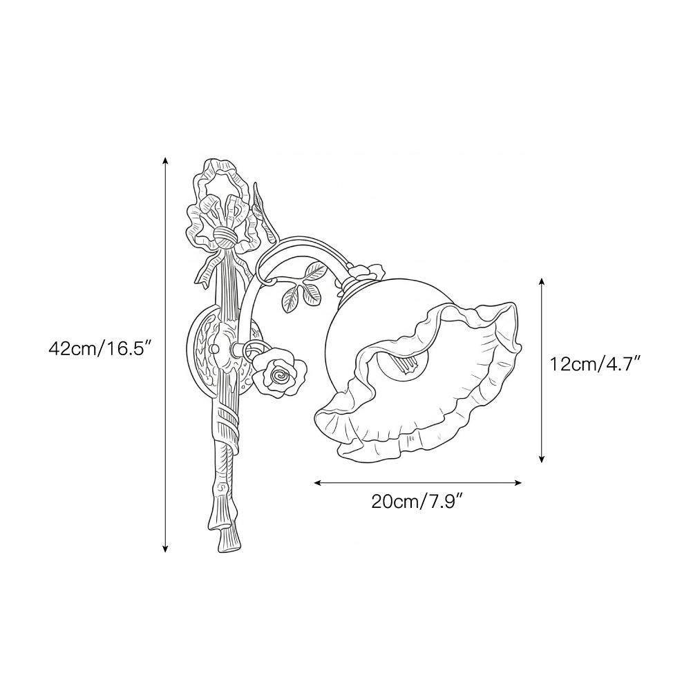 Elarose wandlamp