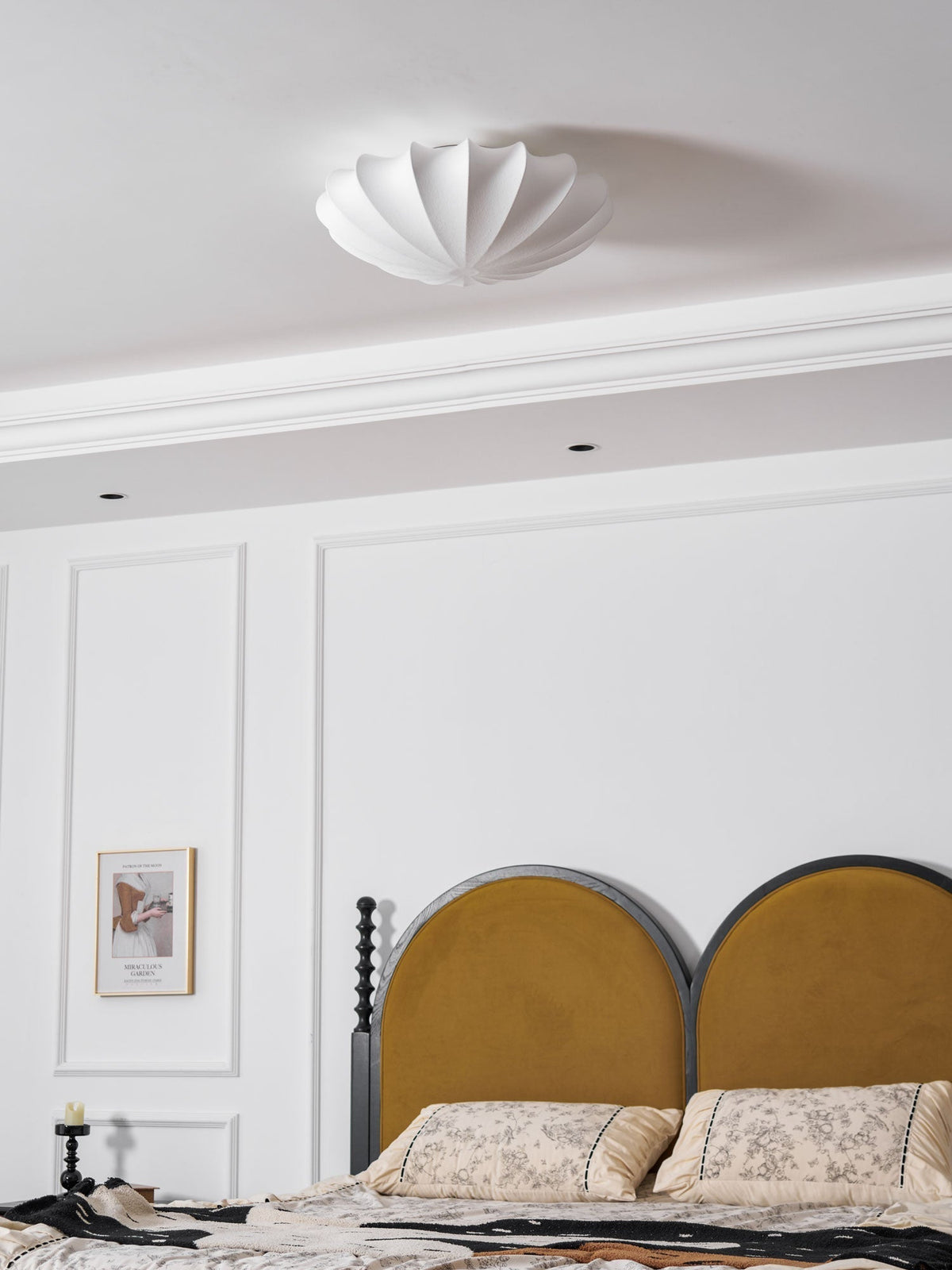 Miriveria plafondlamp stofkap sculpturale elegante