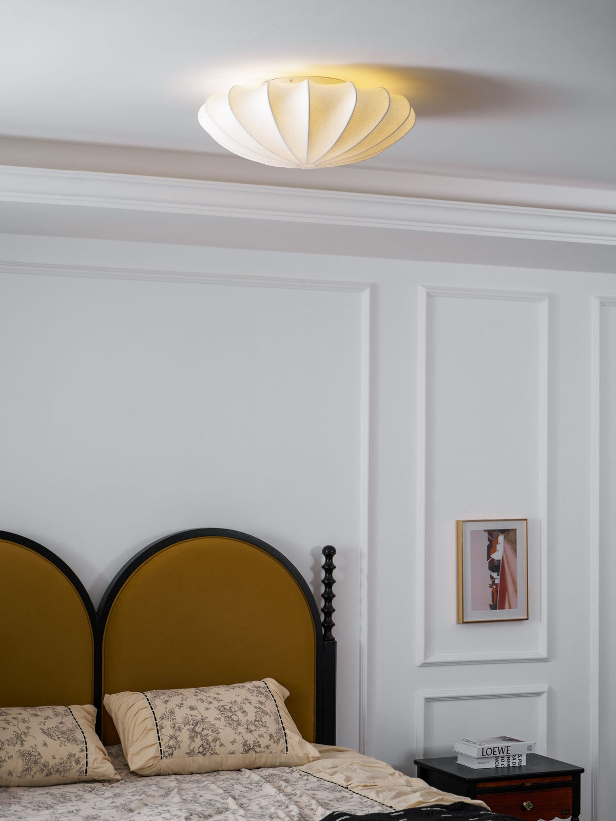 Miriveria plafondlamp stofkap sculpturale elegante