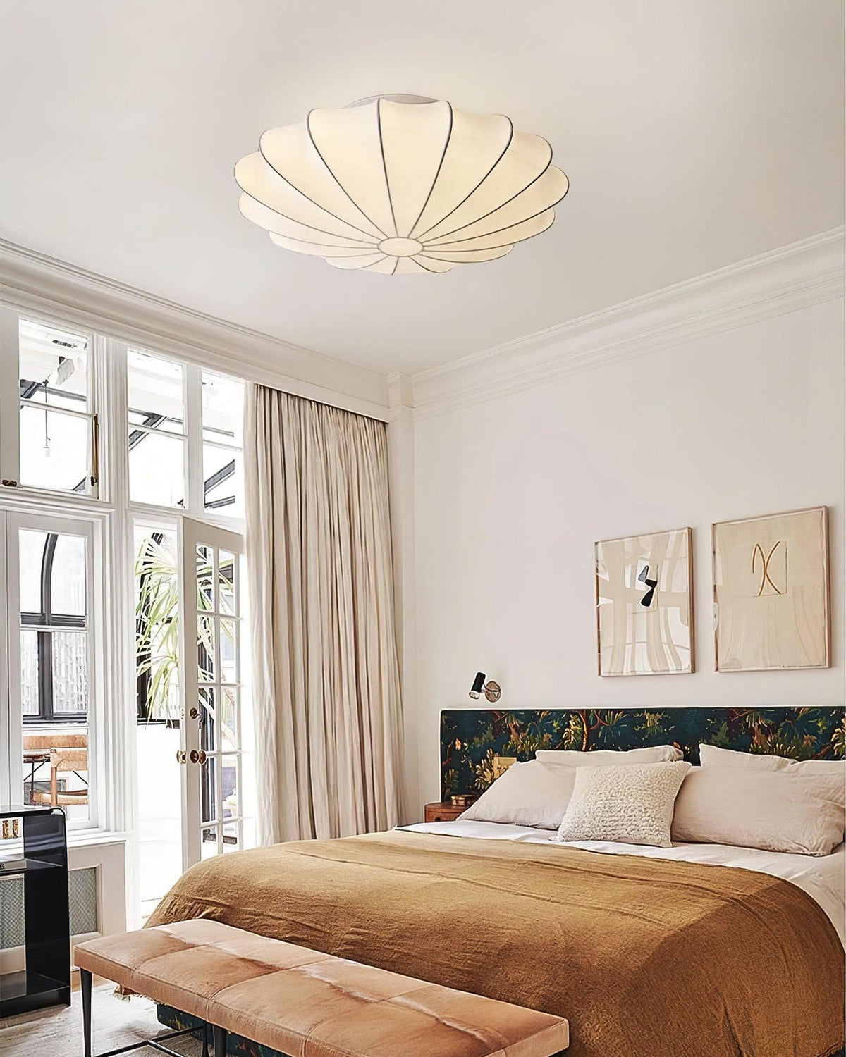 Miriveria plafondlamp stofkap sculpturale elegante