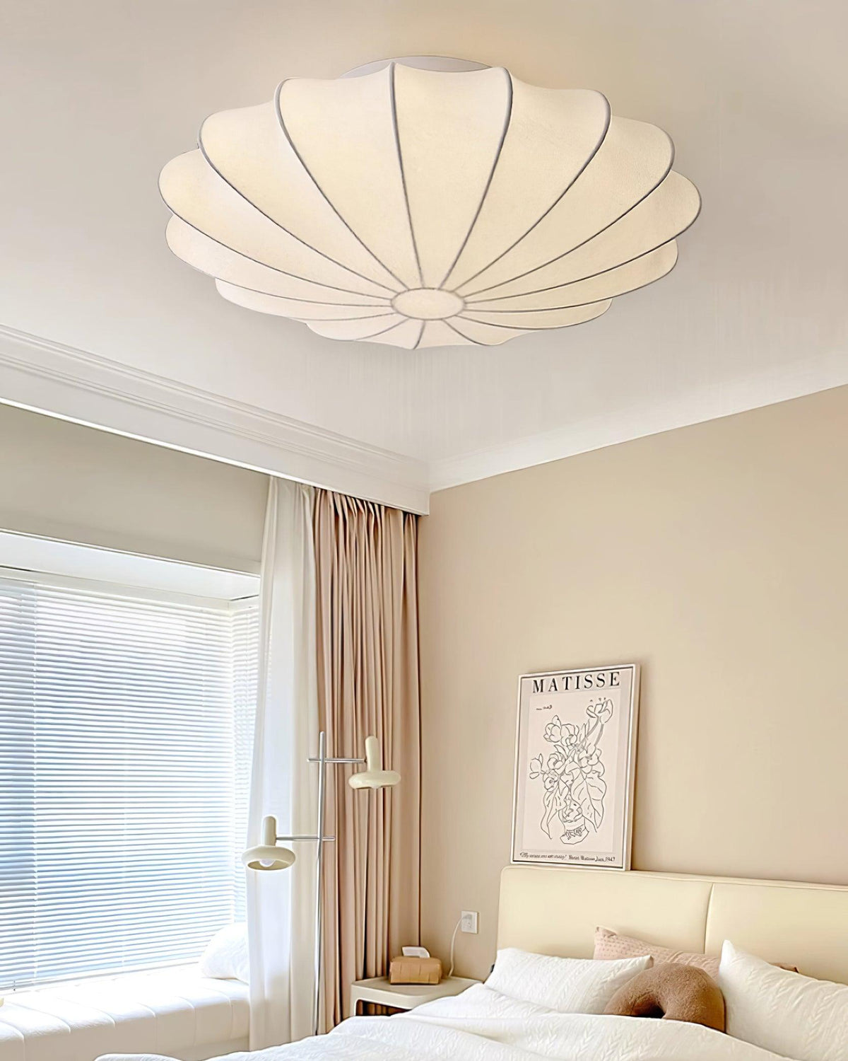 Miriveria plafondlamp stofkap sculpturale elegante