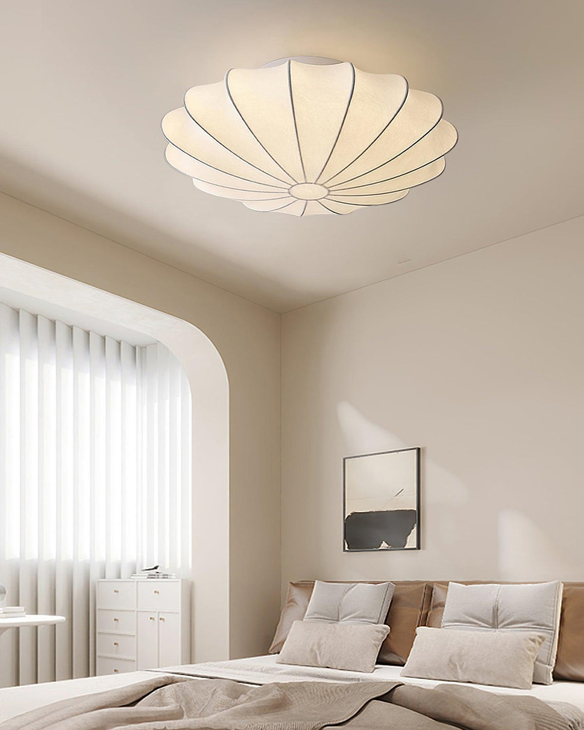 Miriveria plafondlamp stofkap sculpturale elegante