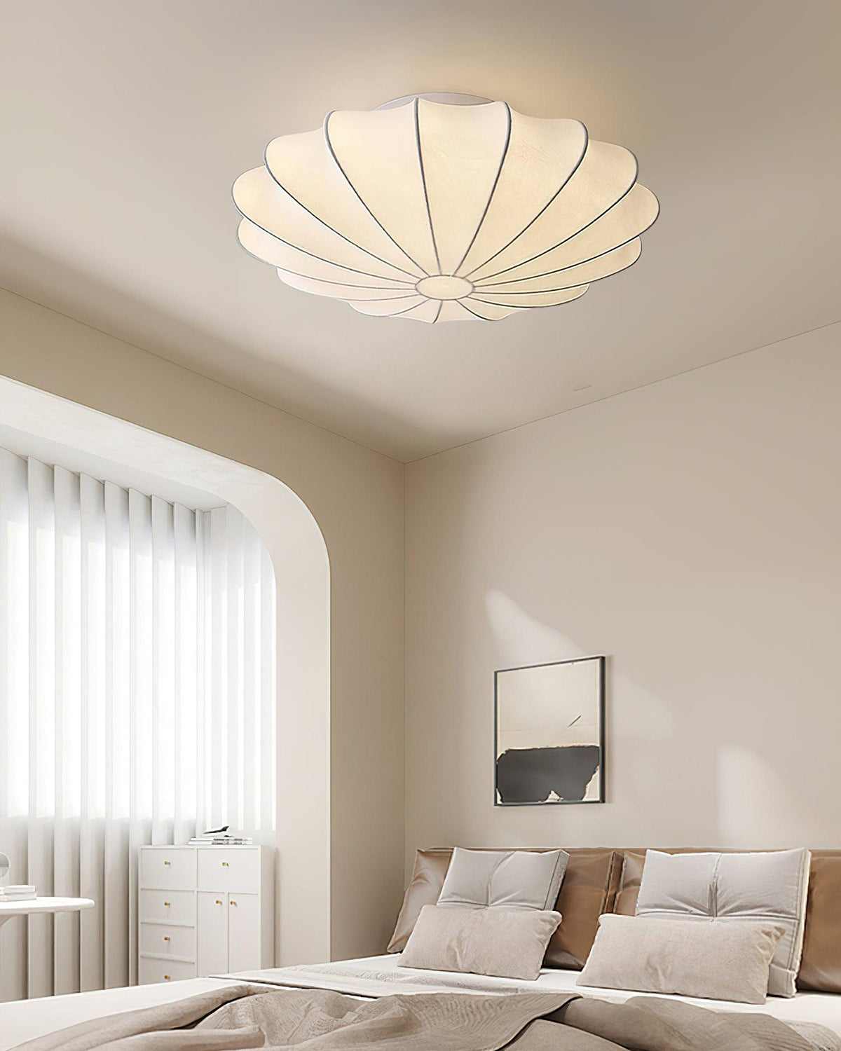 Miriveria plafondlamp stofkap sculpturale elegante