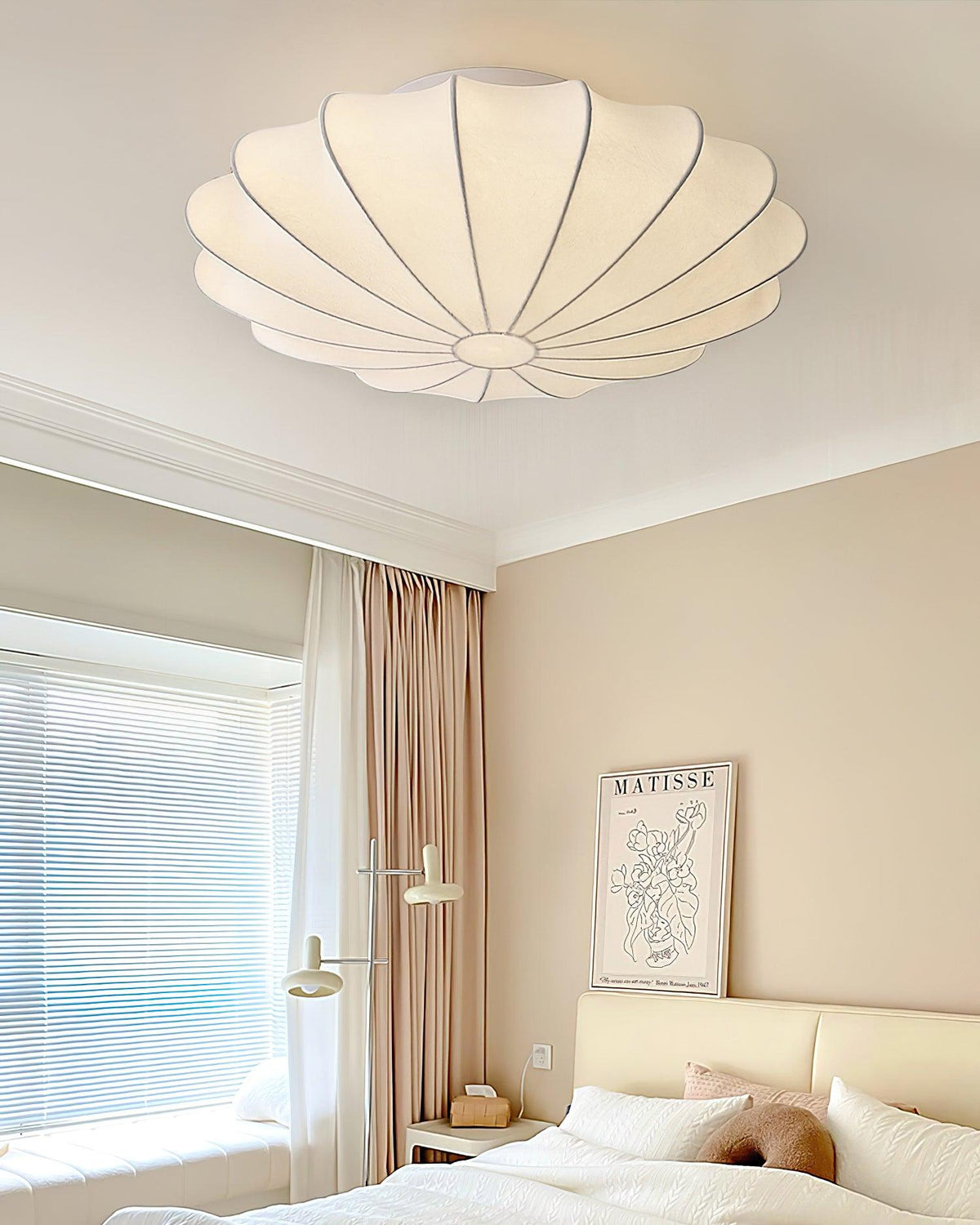 Miriveria plafondlamp stofkap sculpturale elegante